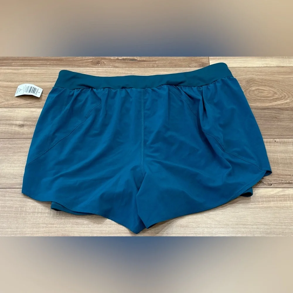 Torrid Teal Women's Athletic Shorts - Picture 3 of 6